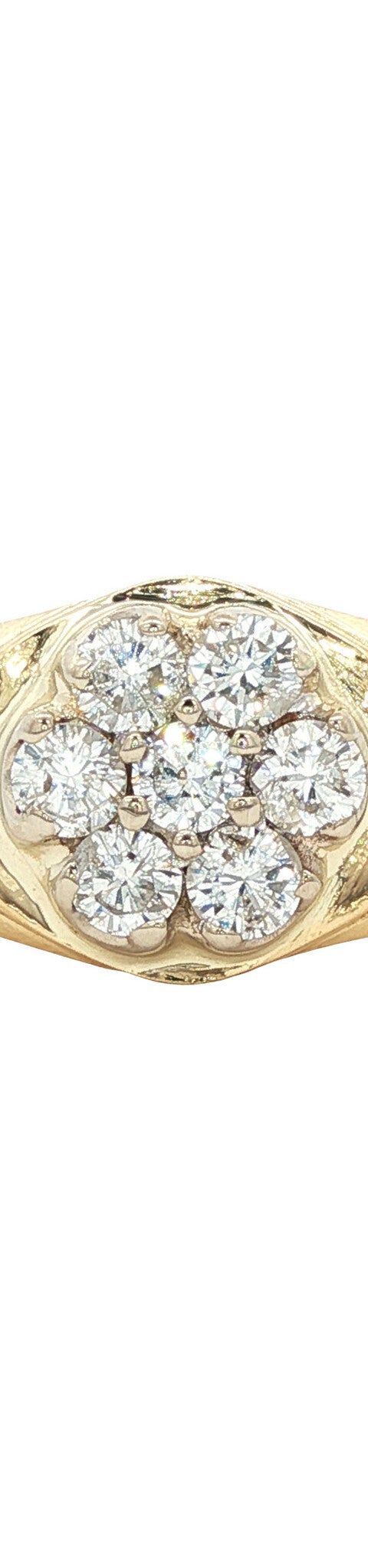 Vintage 18K Gold Ring with Diamond